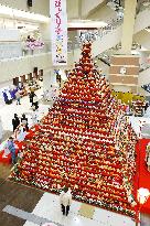 "Hina" traditional doll pyramid in Japan