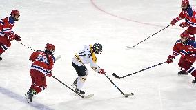 (SP)CHINA-INNER MONGOLIA-HULUN BUIR-14TH NATIONAL WINTER GAMES-ICE HOCKEY-JUNIOR WOMEN (CN)