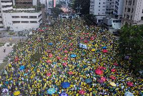 Protesters Along Avenida Paulista In São Paulo, Act In Support Of Former President Jair Bolsonaro