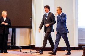 Justin Trudeau Visits Poland