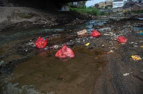 Water Pollution Due To Plastic Waste - Indonesia