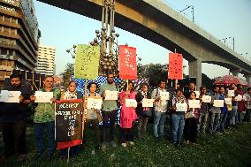 Bangladesh Journalists Stand In Solidarity With Gaza - Dhaka