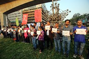 Bangladesh Journalists Stand In Solidarity With Gaza - Dhaka