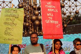 Bangladesh Journalists Stand In Solidarity With Gaza - Dhaka
