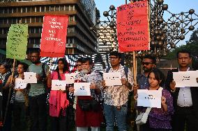Journalist Protest In Dhaka
