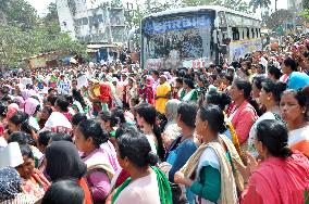 Anganwadi Workers Protest In India