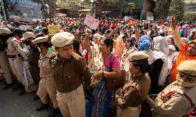 Anganwadi Workers Protest In India