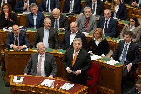 HUNGARY-BUDAPEST-PARLIAMENT-SWEDEN'S NATO BID-APPROVAL