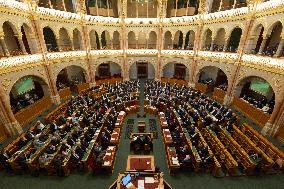 HUNGARY-BUDAPEST-PARLIAMENT-SWEDEN'S NATO BID-APPROVAL