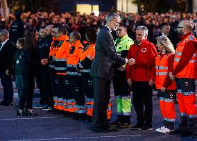 Royals Visit Valencia After The Fire - Spain
