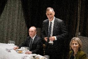 Leaders Of The Political Represented In Corsica Dinner - Paris