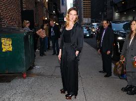 -Rebecca Ferguson At The Late Show - NYC