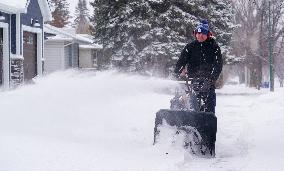 Winter Storm Bears Down On Saskatchewan - Canada