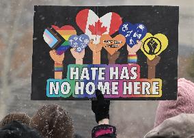 Rally In Support Of Trans Youth In Edmonton