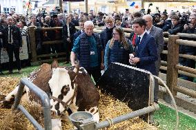 Gabriel Attal visits the 60th International Agriculture Fair - Paris