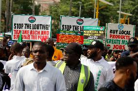 Nigeria Labour Congress Holds Protest In Lagos Over Economic Hardship