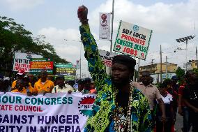 Nigeria Labour Congress Holds Protest In Lagos Over Economic Hardship