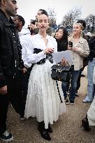 PFW - Christian Dior - Arrivals - Paris Fashion Week - Womenswear Fall/Winter 2024-2025 NB