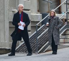 Bill Murray And Naomi Watts On Set - NYC