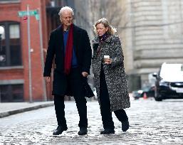 Bill Murray And Naomi Watts On Set - NYC