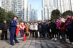 High-rise Building Fire Escape Drill in Lianyungang