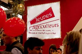 The Stand Of The Jeunes Agriculteurs Farmers Union During The 60th International Agriculture Fair
