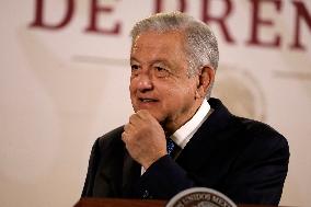 Mexican President Lopez Obrador Briefing Conference