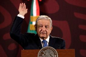 Mexican President Lopez Obrador Briefing Conference