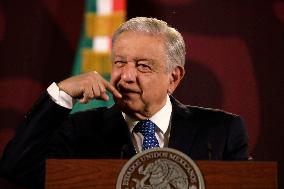 Mexican President Lopez Obrador Briefing Conference