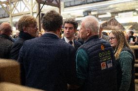PM Attal Visits The Agricultural Fair - Paris