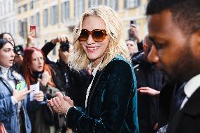 Cate Blanchett Celebrity Sightings In Milan