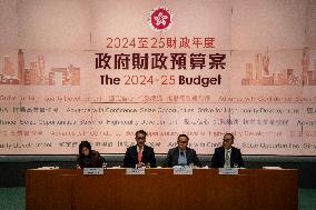 Hong Kong Financial Secretary Press Conference On Budget
