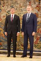 King Felipe Receives President of Paraguay Santiago Pena - Madrid