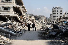 MIDEAST-GAZA CITY-ISRAEL-STRIKE-AFTERMATH