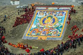 Buddhist festival at Langmu Temple in Gannan
