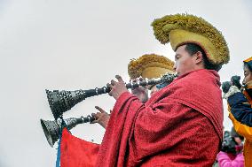 Buddhist festival at Langmu Temple in Gannan
