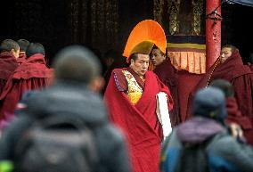 Buddhist festival at Langmu Temple in Gannan