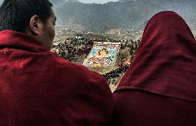 Buddhist festival at Langmu Temple in Gannan
