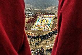 Buddhist festival at Langmu Temple in Gannan