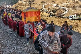 Buddhist Ceremony in Zhagana