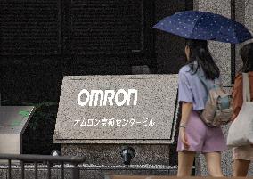 Omron signage and logo