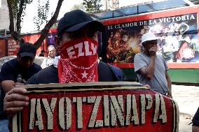 Relatives Of The Ayotzinapa Students Protest To Demand Justice