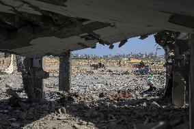 (FOCUS)MIDEAST-GAZA-KHAN YOUNIS-ISRAEL-ATTACKS-DEATH TOLL