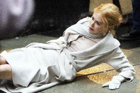 Nicole Kidman Acting On Set Of Babygirl - NYC