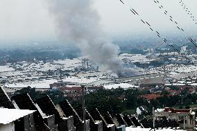 Kahatex Factory Fire In Sumedang