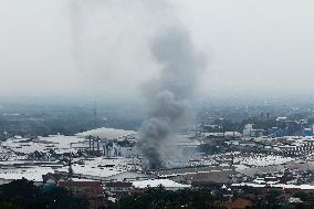 Kahatex Factory Fire In Sumedang