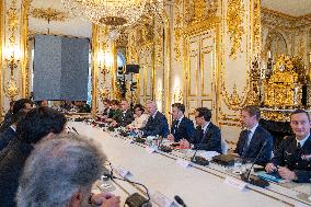 Emir of Qatar on State Visit to France - Paris