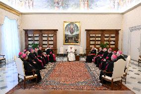 Pope Francis Receives Bishops - Vatican