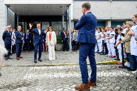 King Willem-Alexander Working Visit To Maxima MC - Veldhoven