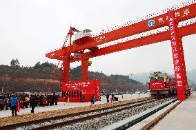 The First Container Train in Chongqing